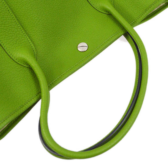 HERMES 2009 Green Negonda Garden Party PM Tote Bag 172406 - Picture 3 of 10